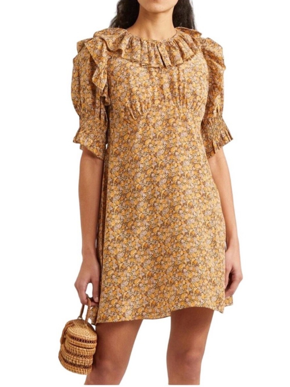 DOEN Baudoin Silk Dress Floral “Lady Emma” Print, Size XS